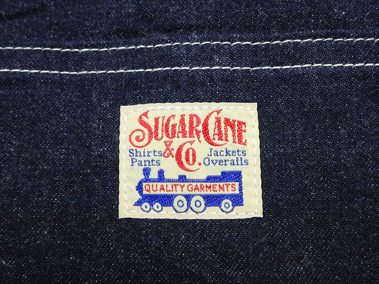 Sugar Cane Men's 11oz Blue Denim Work Shorts - High-Rise Relaxed Straight Fit Knee-Length Button-Fly Shorts - Made in Japan (SC52565 421A One-Wash)