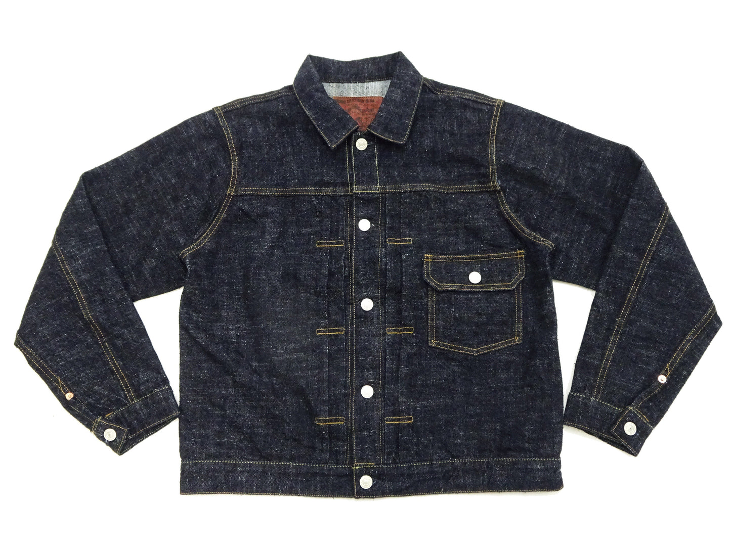 Studio D'Artisan Men's Type I Denim Jacket - 15oz Selvedge Denim Toyoda GL3 Woven, Made in Japan (SDA SD-4101 One-Wash)