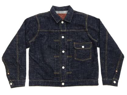 Studio D'Artisan Men's Type I Denim Jacket - 15oz Selvedge Denim Toyoda GL3 Woven, Made in Japan (SDA SD-4101 One-Wash)