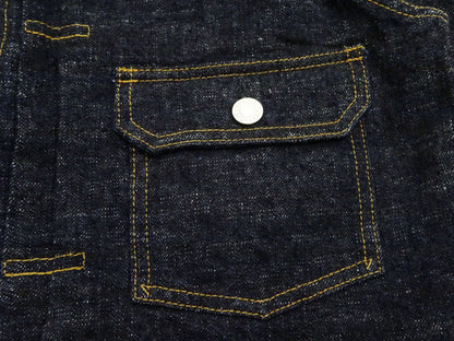Studio D'Artisan Men's Type I Denim Jacket - 15oz Selvedge Denim Toyoda GL3 Woven, Made in Japan (SDA SD-4101 One-Wash)