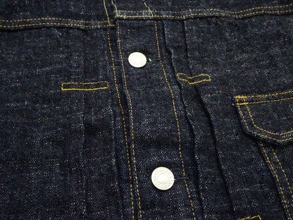 Studio D'Artisan Men's Type I Denim Jacket - 15oz Selvedge Denim Toyoda GL3 Woven, Made in Japan (SDA SD-4101 One-Wash)