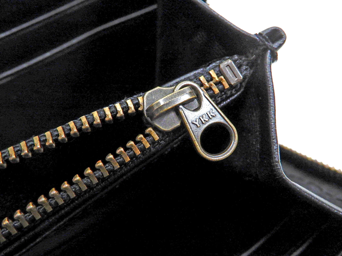 Script Hanatabi Gakudan Men's Casual Embroidered Leather Long Wallet SLWL-501 Black
