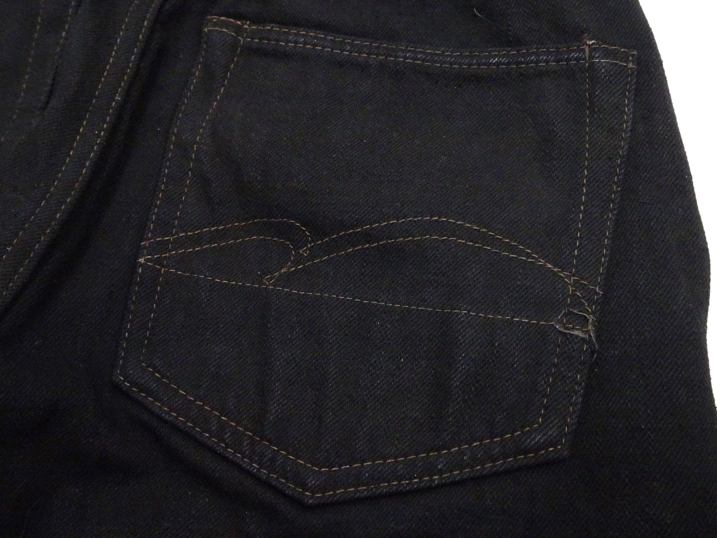 Studio D'artisan Mud-Dyed Black Denim Jeans Men's Regular Straight Fit Button-Fly 18oz. Amami Dorozome Selvedge Denim Pants SP-120 One-Wash