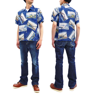Sun Surf Men's Hawaiian Shirt Katsushika Hokusai Views Edo Short Sleeve Aloha Shirt SS38469