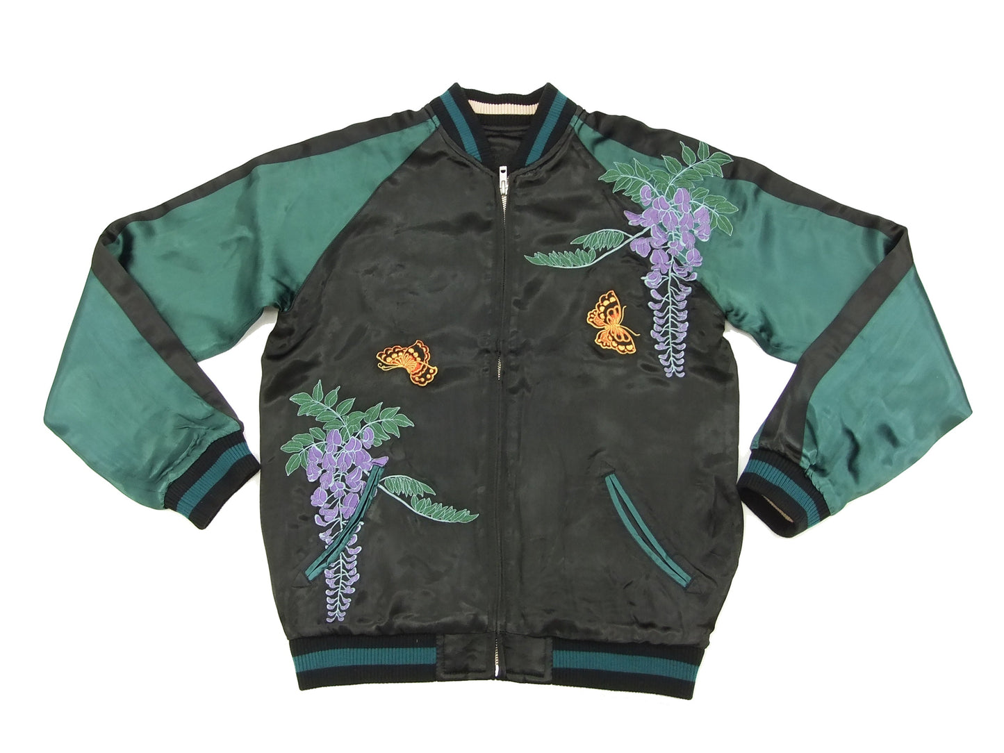 Hanatabi Gakudan Men's Japanese Souvenir Jacket Maiko Sukajan Script SSJ-007