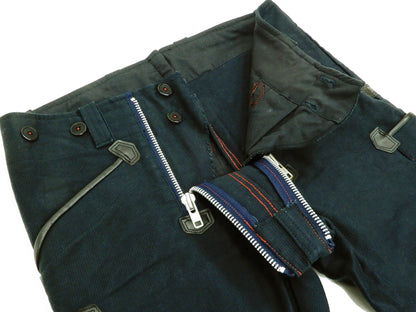 Samurai Jeans Men's Double Zipper Pants German Workwear Guild Trousers SWC505C19-DP