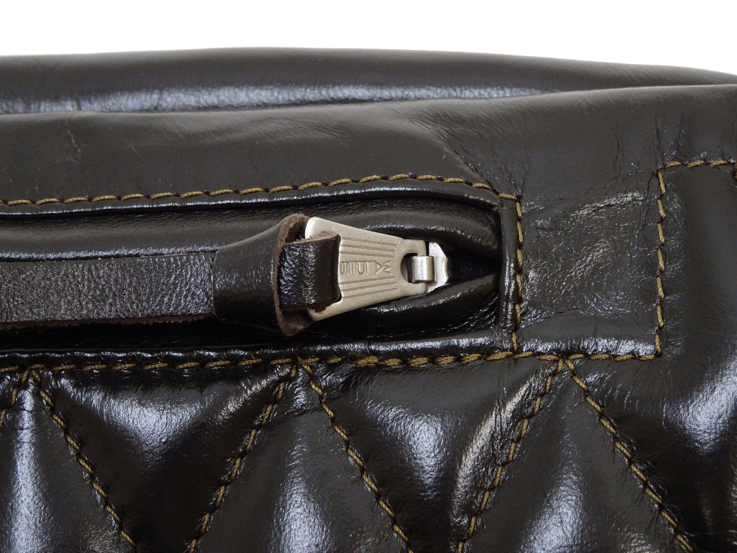 TOYS McCOY Bag Men's Casual Genuine Horsehide Quilted Leather Sling Bag Waist Pack TMA2422 050 Brown
