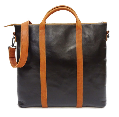 TOYS McCOY Men's Horsehide Leather Shoulder Bag - Inspired by Steve McQueen in The Great Escape - Made in Japan (TMA2521, 051 Dark Seal Brown)