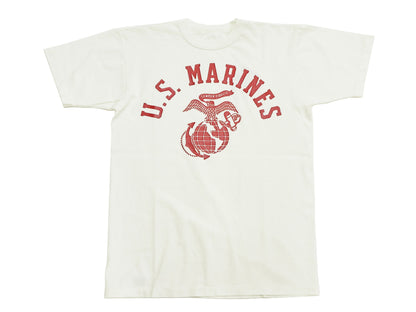TOYS McCOY Graphic Loopwheel T-shirt - Men's Short Sleeve Taxi Driver U.S. Marines Printed Tee TMC2515 011 Faded-Off-White