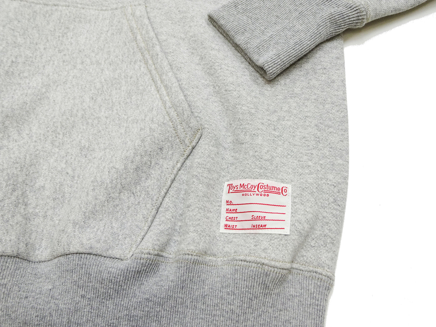 TOYS McCOY Steve McQueen Pullover Hoodie - Extra Heavyweight 14.8oz Loopwheeled Fleece Hooded Sweatshirt - Made in Japan - (TMC2542 021 Ash Heather Gray)