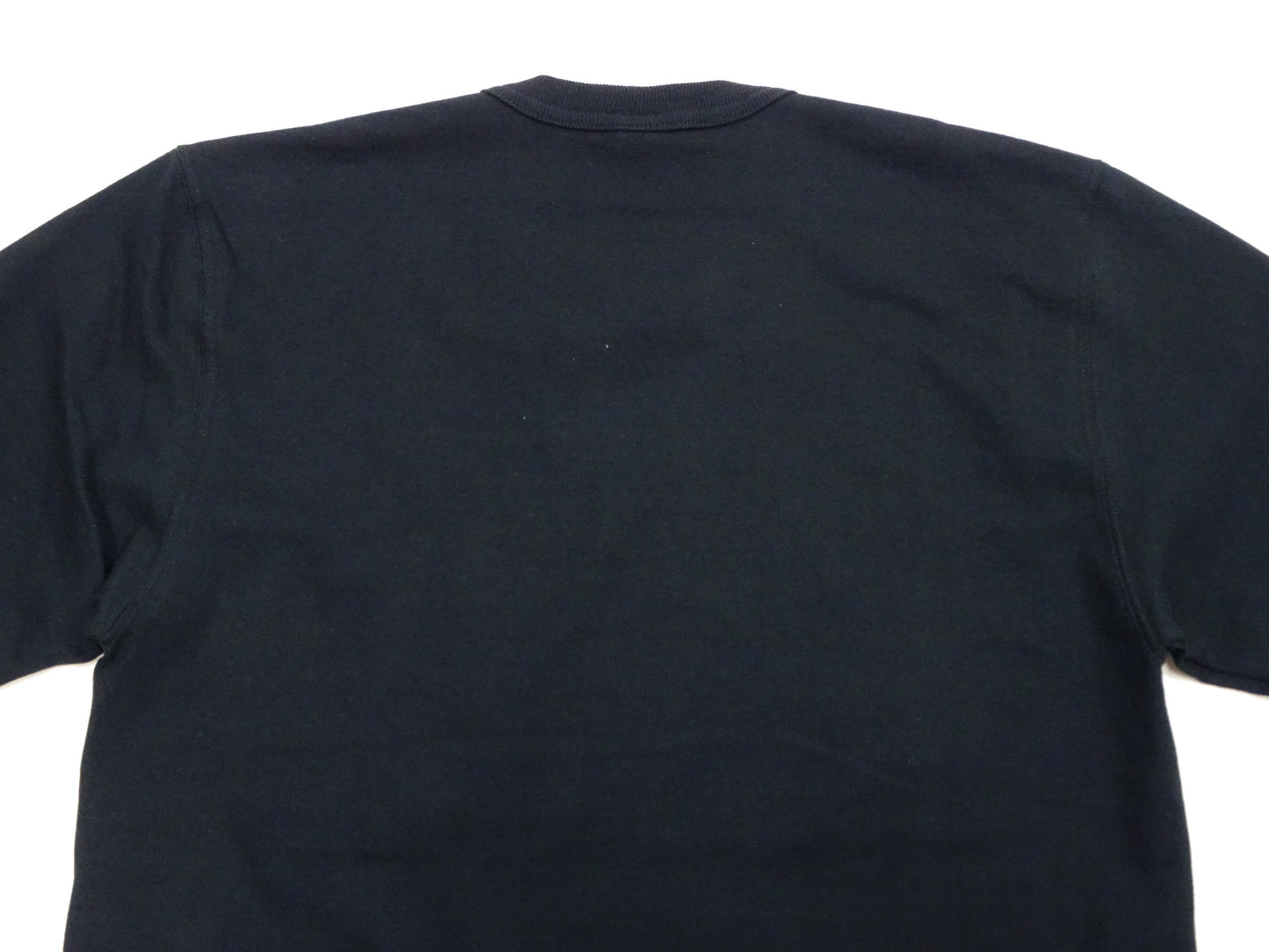 TOYS McCOY Steve McQueen Inspired Long Sleeve Pocket T-Shirt - Men's Solid Color Loopwheeled Tee - TMC2543 030 Black