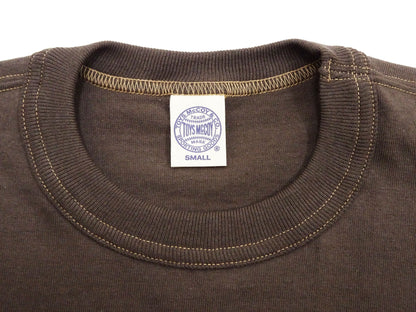 TOYS McCOY Steve McQueen Inspired Long Sleeve Pocket T-Shirt - Men's Solid Color Loopwheeled Tee - TMC2543 021 Faded DarK-Charcoal