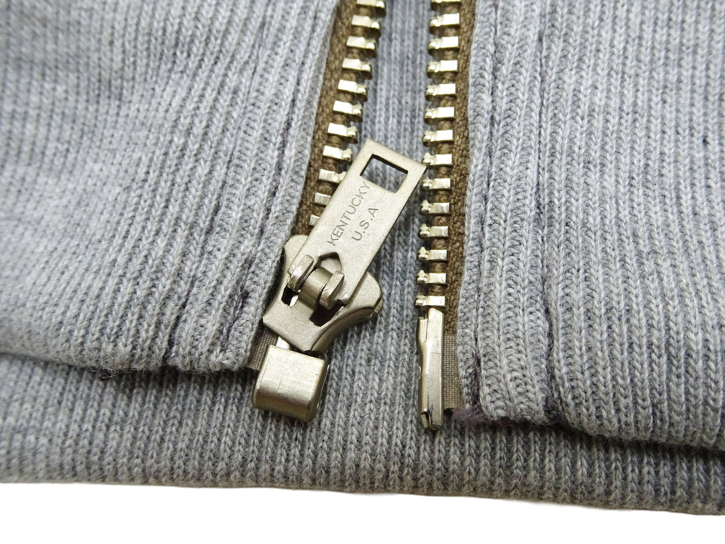 TOYS McCOY Men's Zip-Up Sweatshirt - USAAF C-2 Inspired, No Hood, Heavyweight 100% Cotton Loopwheel Fleece, Two-Tone Contrast Panel Design - Made in Japan (TMC2556 030 black and gray)