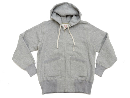 TOYS McCOY Men's Heavyweight Full Zip Hoodie - Vintage-Style Zip-Up Solid Hooded Sweatshirt TMC2567 020 Heather Gray