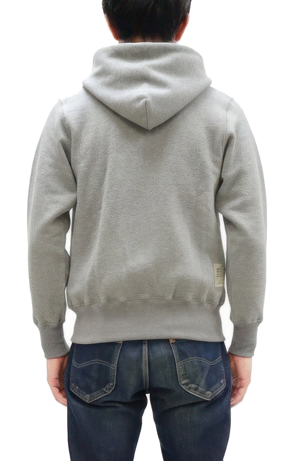 TOYS McCOY Men's Heavyweight Full Zip Hoodie - Vintage-Style Zip-Up Solid Hooded Sweatshirt TMC2567 020 Heather Gray