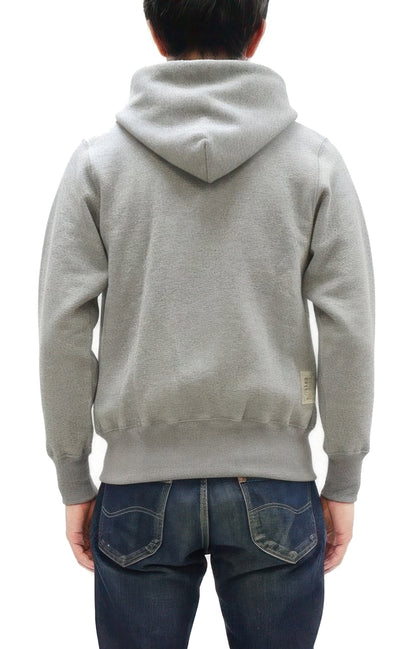 TOYS McCOY Men's Heavyweight Full Zip Hoodie - Vintage-Style Zip-Up Solid Hooded Sweatshirt TMC2567 020 Heather Gray