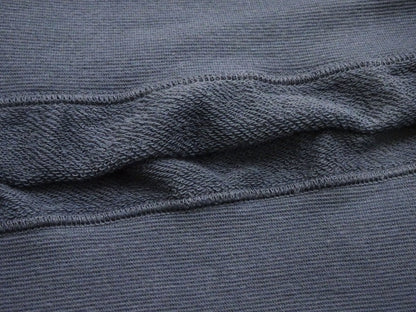 TOYS McCOY Men's Short Sleeve Raglan Sweatshirt, Garment-Dyed Loopback French Terry, V-Gusset Crewneck, Made in Japan (TMC2612 120 Garment-Dyed Washed Blue)