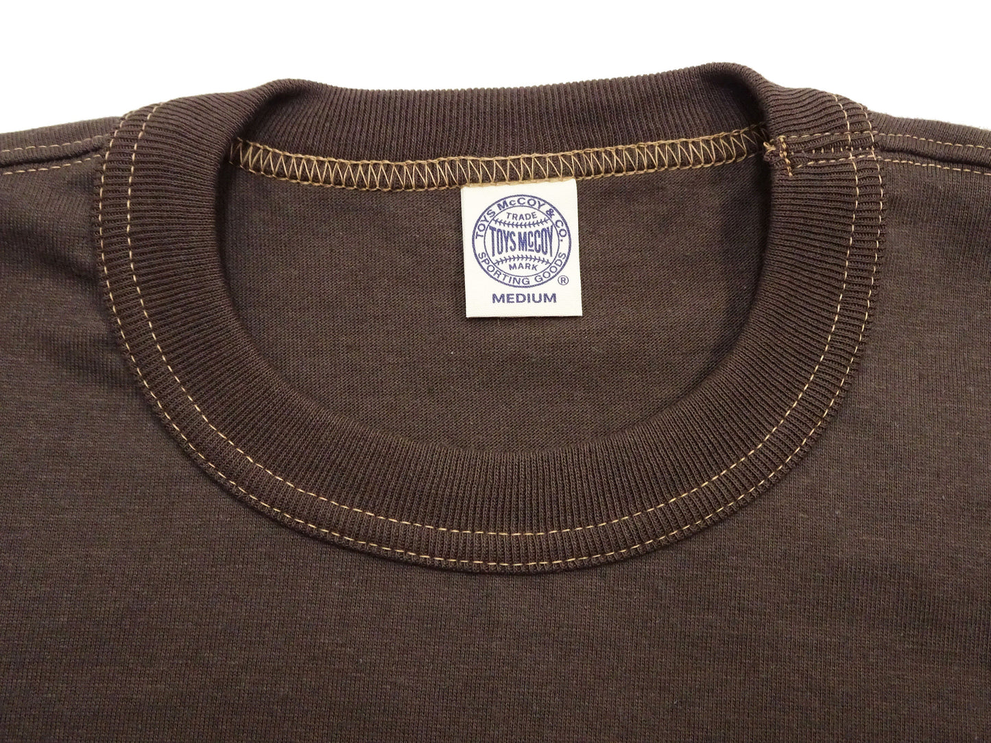 TOYS McCOY Men's Plain Short Sleeve Pocket T-Shirt - Steve McQueen Inspired, Tubular Knit Jersey, Unwashed, Made in Japan (TMC2615 021 Muted Charcoal)