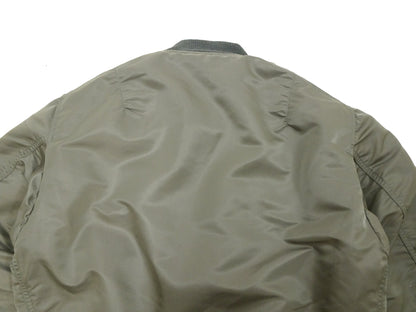TOYS McCOY Men's Steve McQueen MA-1 Flight Jacket - MIL-J-8279E MA1 E-Type Bomber Jacket Reproduction - Made in Japan (TMJ2519 161 Sage)