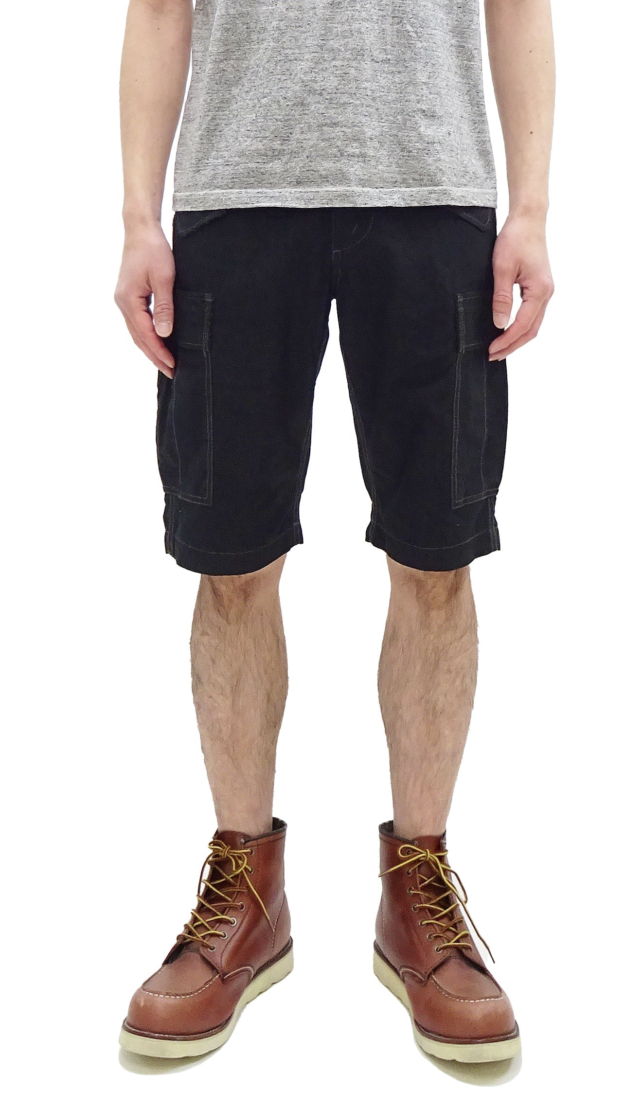 TOYS McCOY Cargo Shorts Men's Classic U.S. Army Fatigue-Inspired Casual Short Pants TMP1802 030 Black