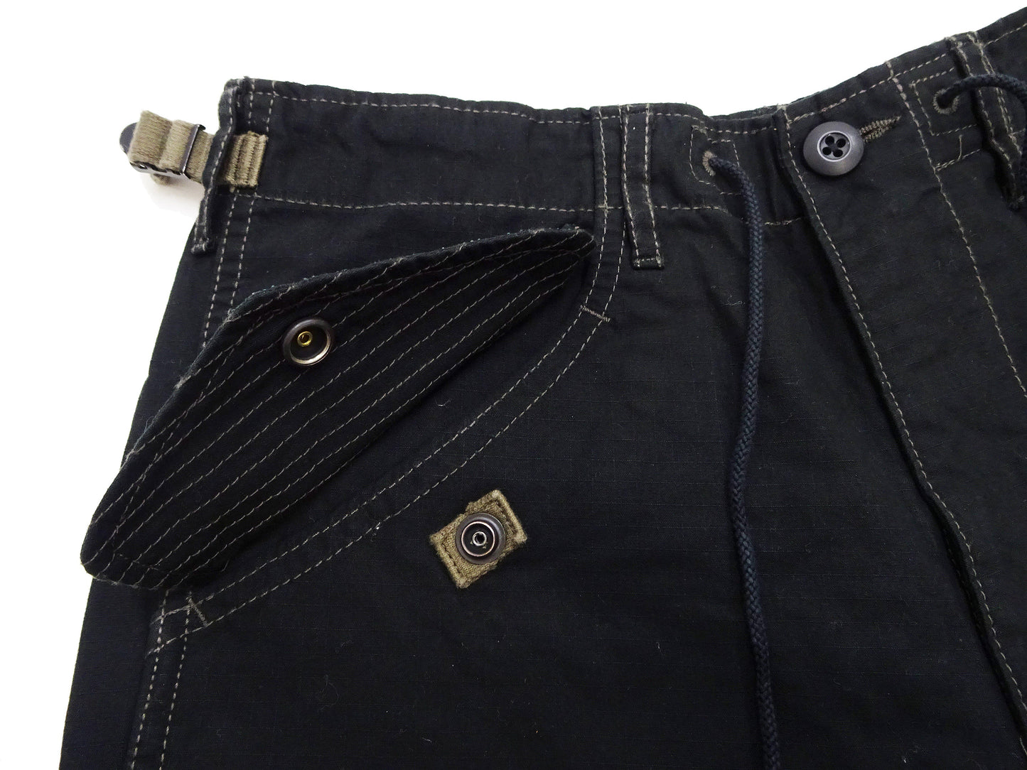 TOYS McCOY Cargo Shorts Men's Classic U.S. Army Fatigue-Inspired Casual Short Pants TMP1802 030 Black