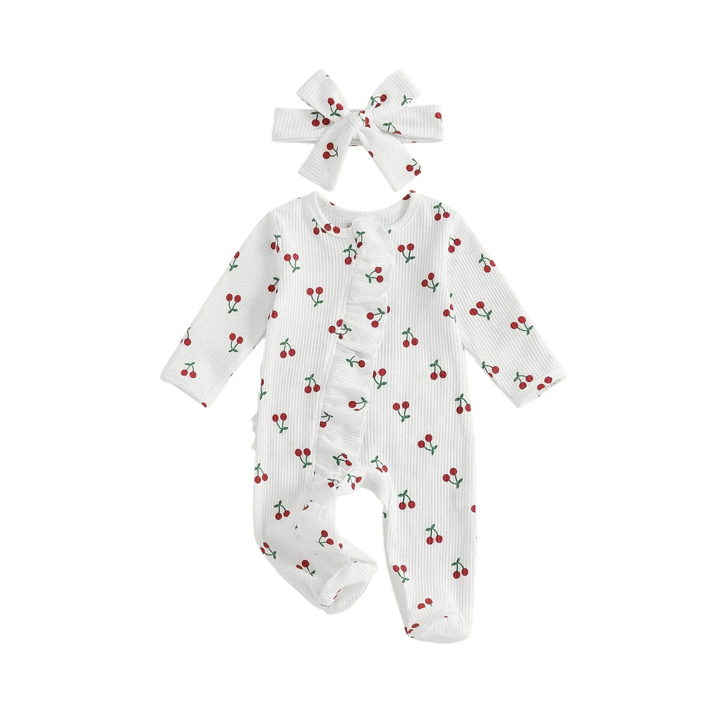 CHERRIES Ruffle Jumpsuit