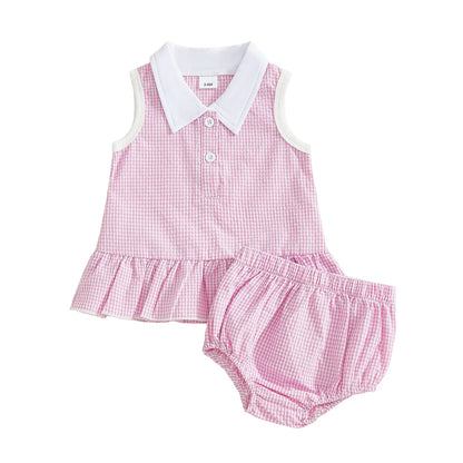 MARLEY Collared Ruffle Outfit