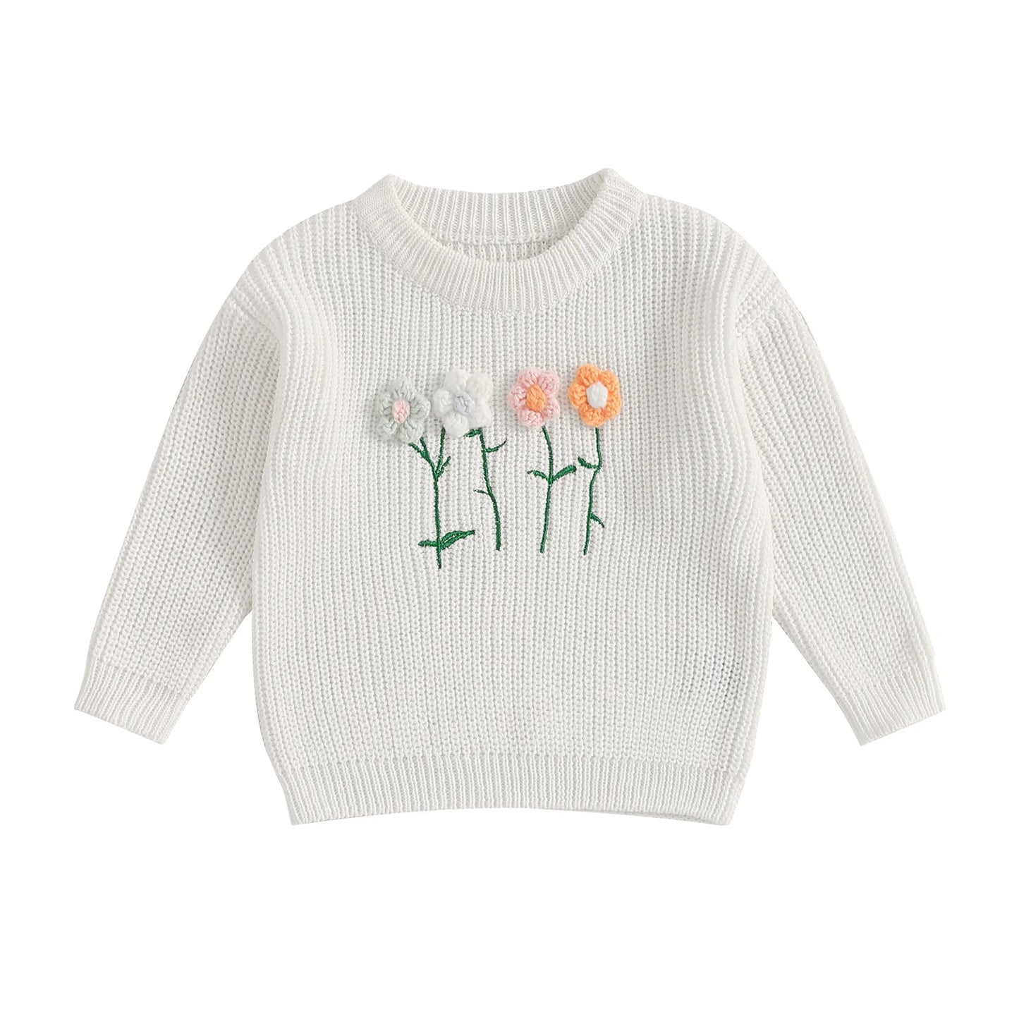 FLOWERS Knitted Sweater