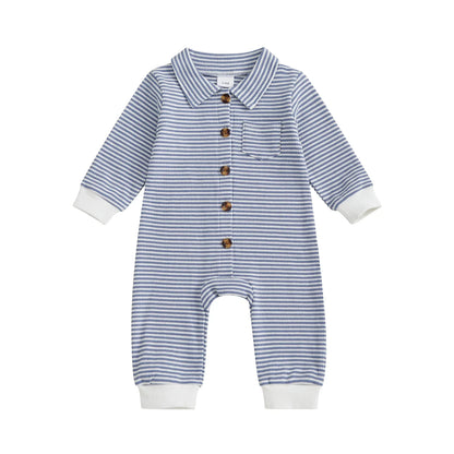 STRIPES Collared Jumpsuit