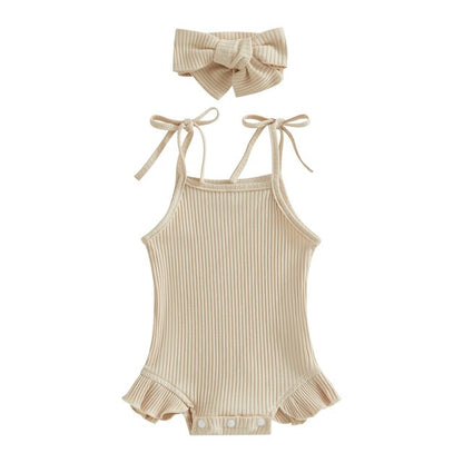 SOPHIE Summer Ruffle Onesie with Headband
