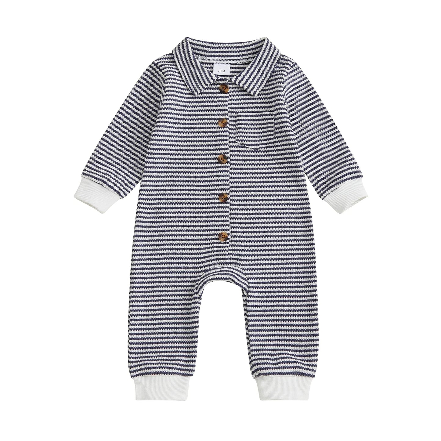 STRIPES Collared Jumpsuit