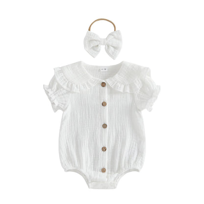 MILA Collar Romper with Headband