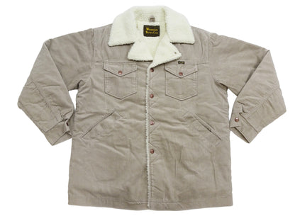 Wrangler Men's Sherpa-Lined Corduroy Jacket - Classic Ranch Coat Style, Mid-Length (WM1823-463, Light Ash Gray)