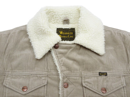Wrangler Men's Sherpa-Lined Corduroy Jacket - Classic Ranch Coat Style, Mid-Length (WM1823-463, Light Ash Gray)