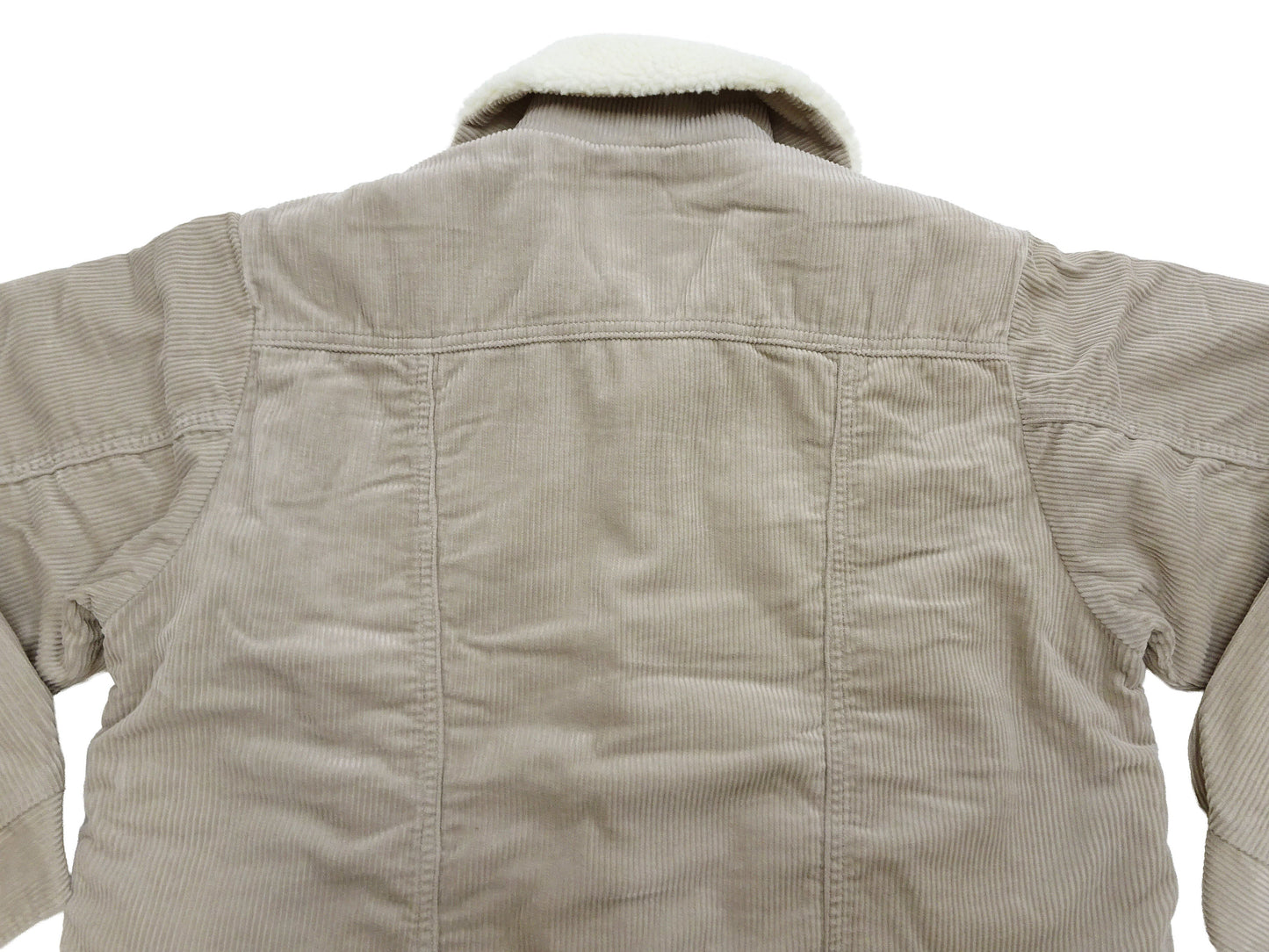 Wrangler Men's Sherpa-Lined Corduroy Jacket - Classic Ranch Coat Style, Mid-Length (WM1823-463, Light Ash Gray)