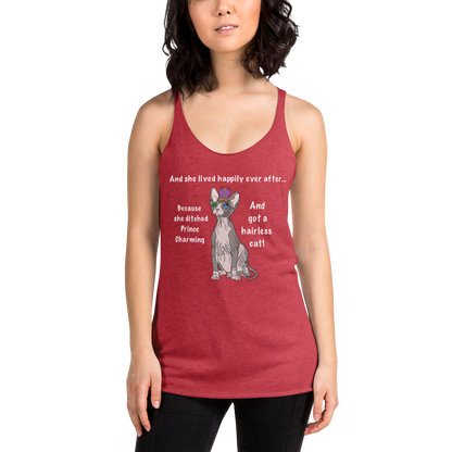 "DITCHED PRINCE CHARMING & GOT A SPHYNX" TANK