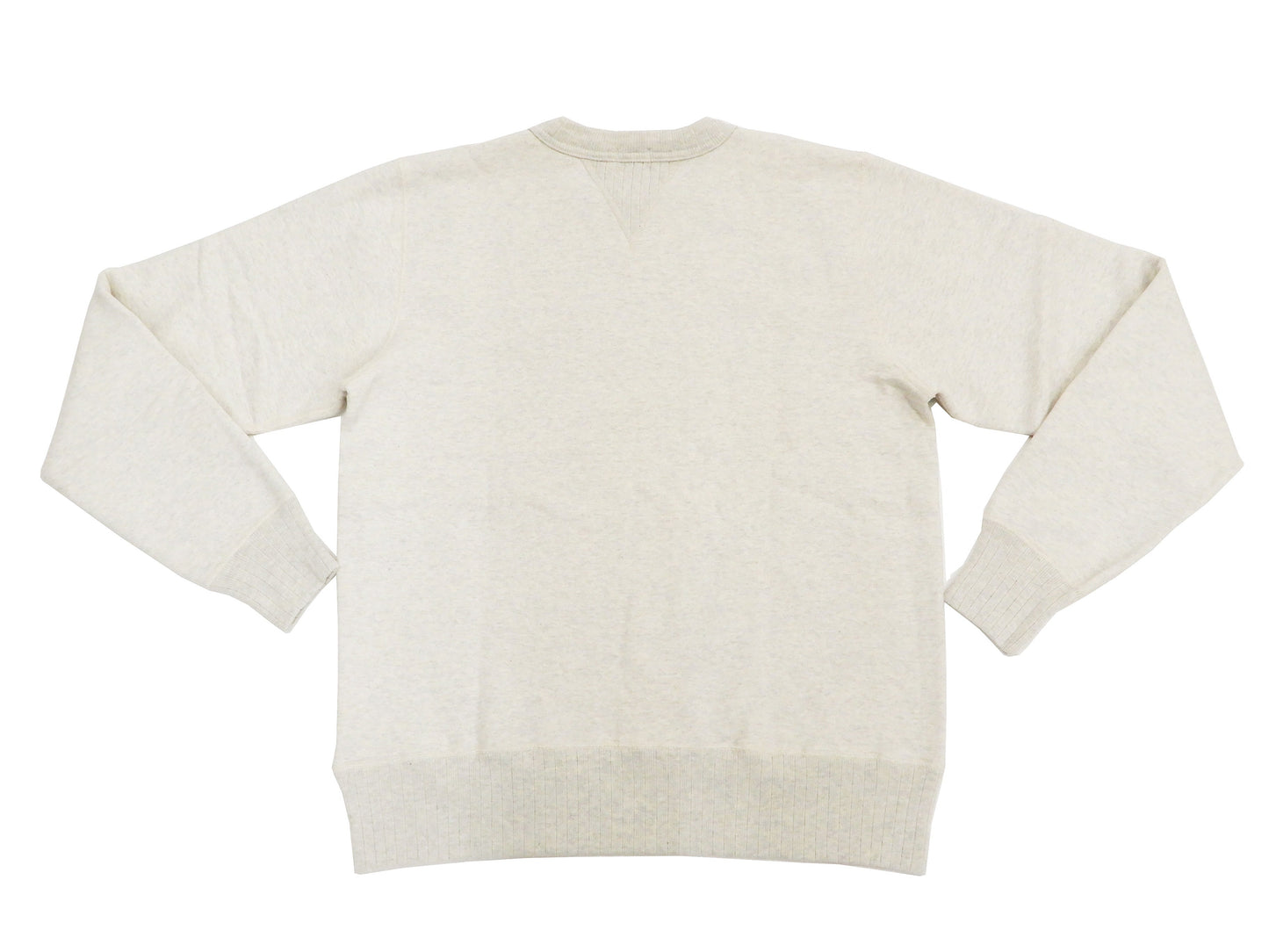 Whitesville Plain Sweatshirt Men's Loop-wheeled V-Insert Vintage Style WV67728 Oatmeal