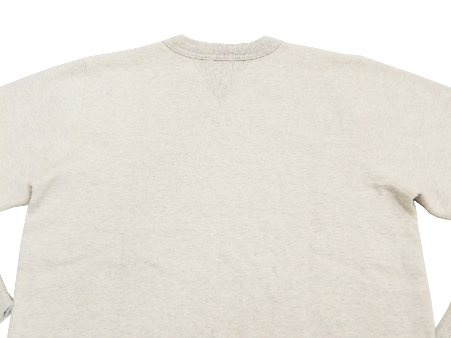 Whitesville Plain Sweatshirt Men's Loop-wheeled V-Insert Vintage Style WV67728 Oatmeal