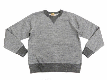 Whitesville Plain Sweatshirt Men's Loop-wheeled V-Insert Vintage Style WV67728 Heather-Gray