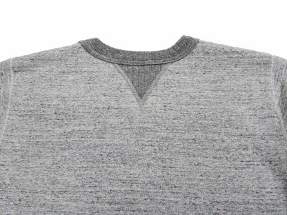 Whitesville Plain Sweatshirt Men's Loop-wheeled V-Insert Vintage Style WV67728 Heather-Gray