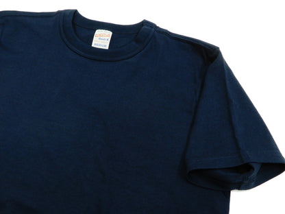 Whitesville Men's 2-Pack Plain Short-Sleeve Crew Neck T-Shirts, Tubular-Knit Cotton, Made in Japan by Toyo Enterprises (WV73544 128 Navy)