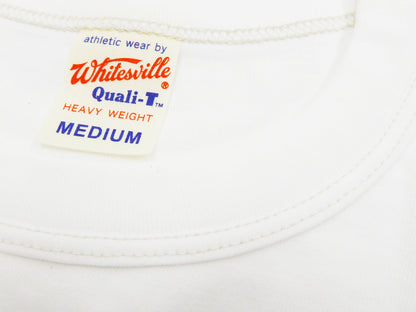 Whitesville Men's 2-Pack Plain Short-Sleeve Crew Neck T-Shirts, Tubular-Knit Cotton, Made in Japan by Toyo Enterprises (WV73544 105 Off-White)
